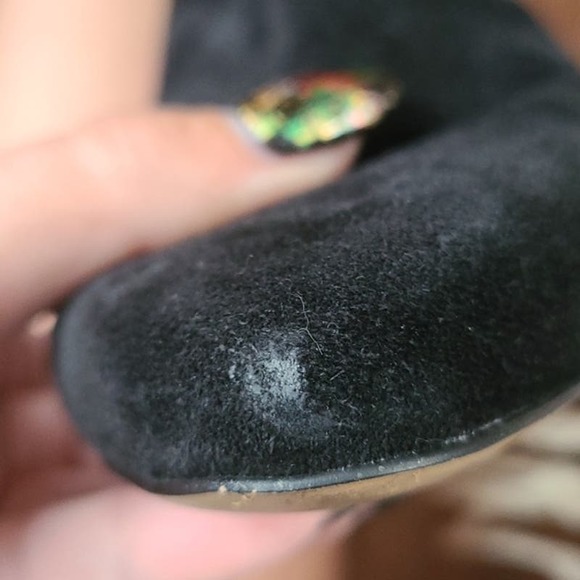 1.State Women's Maribell Block Heel Boot Black Suede Pull On Size 8M - Picture 9 of 10